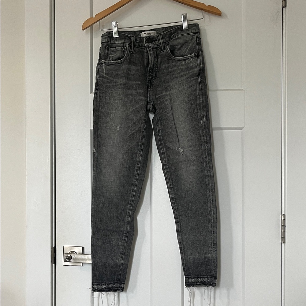 Moussy Charcoal Ankle Jeans